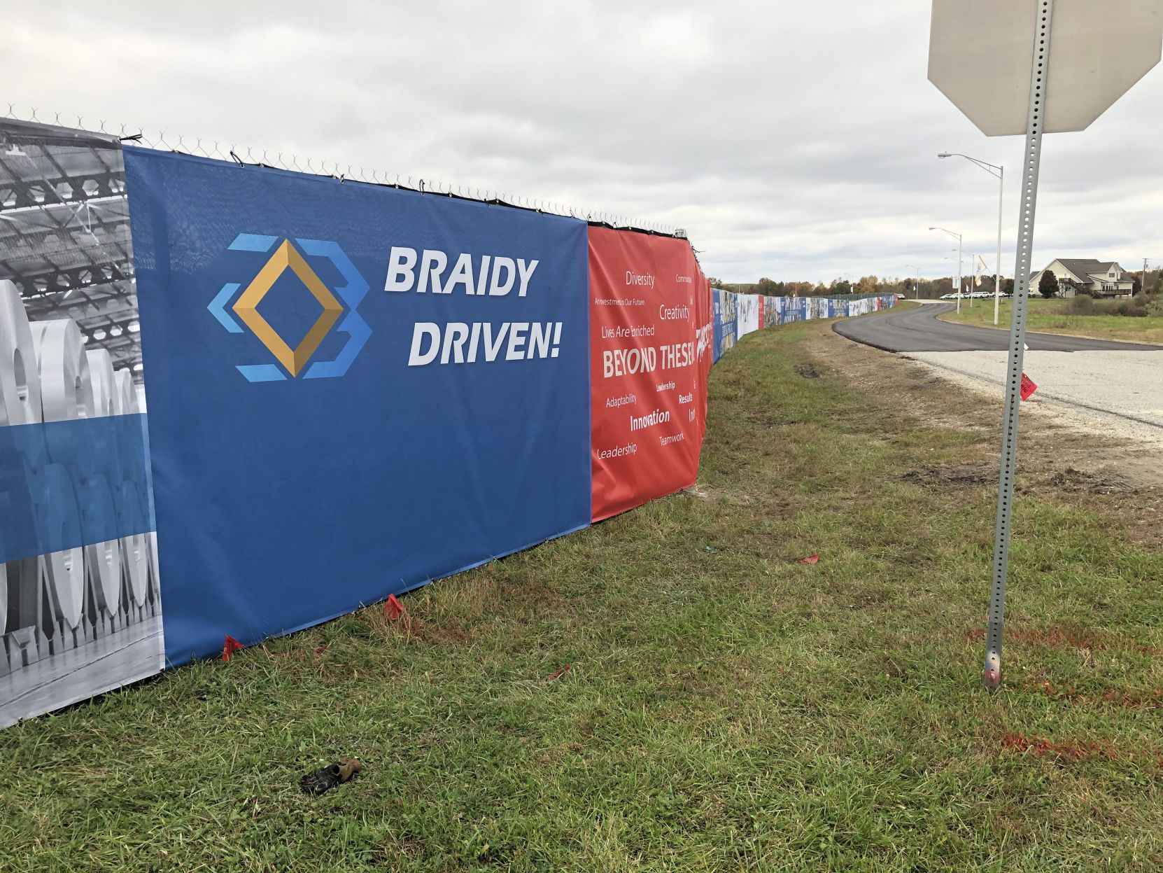 Braidy Industries site fence 11-5-19